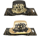 Cap with the inscription Happy New Year, on a clip 13 cm 1 piece