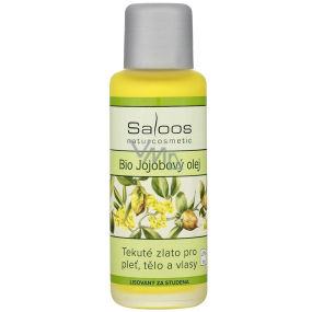 Saloos Bio Jojoba body oil, cold pressed, regenerative, for long-term skin hydration 50 ml