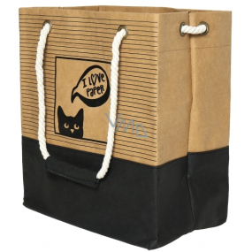 Albi Eco bag made of washable paper with an ear - cat 30 cm x 34 cm x 18 cm