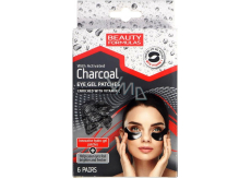 Beauty Formulas Charcoal gel eye tapes with activated carbon and vitamin C 6 pairs