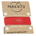 Parakito Mosquito Repellent Bracelet Colorful Red Natural, Refillable, Waterproof, 24h/day Protection - 15 Days per Refill + Two Refills