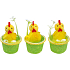 Chicken in green basket 10 cm 1 piece