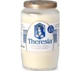 Bolsius Theresia cemetery candle with lid composite white, burning time 58 hours 155 g