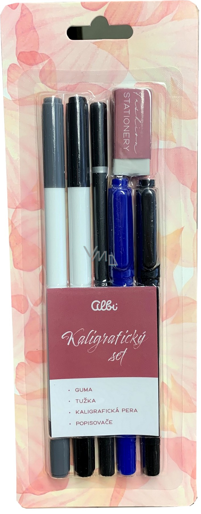 Albi Calligraphy set eraser 1 piece + pencil 1 piece + calligraphy pen