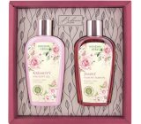 Bohemia Gifts Rosehip and Rose Cream Shower Gel 250 ml + Gentle Hair Shampoo 250 ml, cosmetic set for women