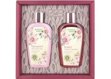 Bohemia Gifts Rosehip and Rose Cream Shower Gel 250 ml + Gentle Hair Shampoo 250 ml, cosmetic set for women
