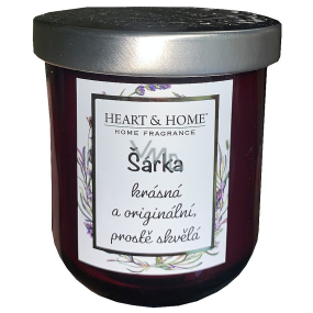 Heart & Home Sweet cherry soy scented candle with the name of Sarka 110 g