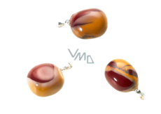 Mokait Troml pendant natural stone, 2,2 - 3 cm, 1 piece, motivational stone