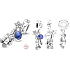 Charm Sterling silver 925 Astronaut in the galaxy, pendant bracelet interests