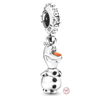 Charm Sterling silver 925 Disney Ice Kingdom, Olaf, movie bracelet pendant