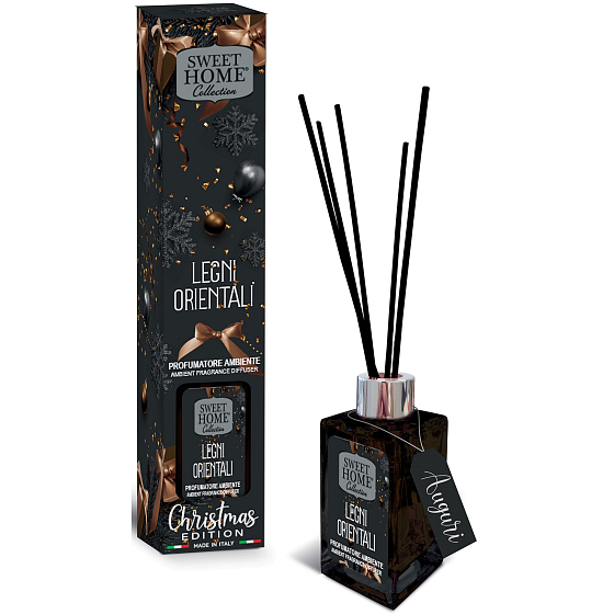Sweet Home Christmas Edition Legni Orientali aroma diffuser with scent sticks 100 ml