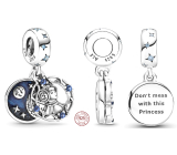 Charm Sterling silver 925 Marvel Star Wars Princess Leia 2in1, bracelet pendant