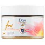 Dove Glow body scrub with the scent of red orange and rhubarb 295 ml
