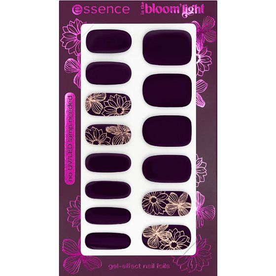 Essence In The Bloom´light nail foils with gel effect 14 pieces