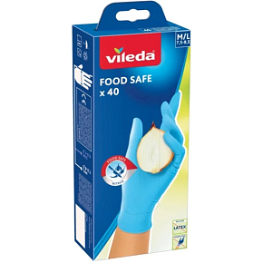 Vileda disposable gloves Food Safe, size M/L, 40 pcs