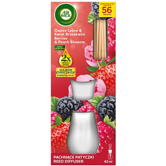 Air Wick aroma diffuser with scented sticks Forest Fruits & Peach Blossom, 42 ml