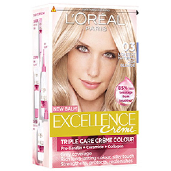 Loreal Excellence Creme 03 blonde ultra light ash color