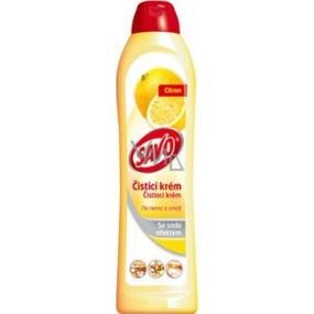 Savo Lemon cleansing cream for stainless steel and enamel 600 g