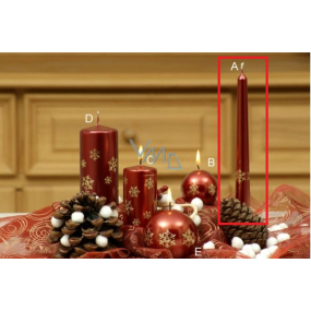 Lima Snowflake candle wine cone 22 x 250 mm 1 piece