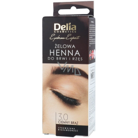 Delia Cosmetics Henna Tint eyebrow coloring gel 3.0 dark brown 1 piece