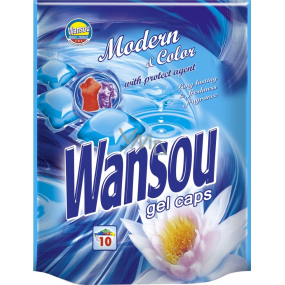 Wansou Modern & Color concentrated gel washing capsules for colored laundry 10 pieces