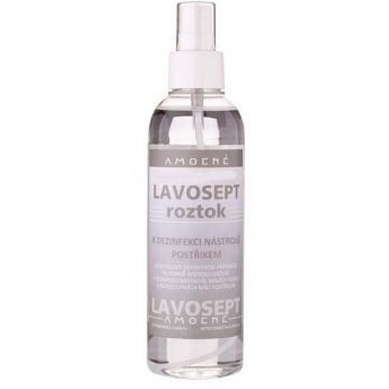 Lavosept Lemon Disinfection Tool and Area Solution For Professional Use Over 75% Alcohol 200ml Sprayer
