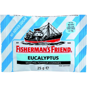 Fishermans Friend Eucalyptus candy dia, cold, cough blue 25 g