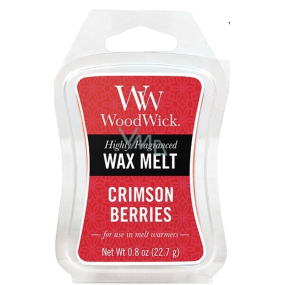 WoodWick Crimson Berries - Rowanberries with spices fragrant wax for aroma lamp 22.7 g