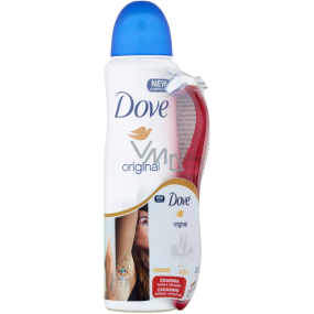 Dove Original antiperspirant deodorant spray for women 150 ml + razor with 3 blades, duopack