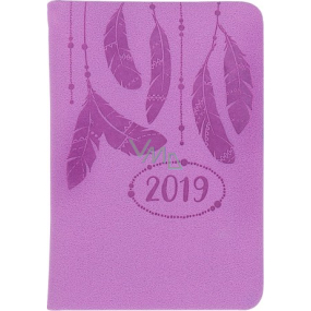 Albi Diary 2019 mini Feathers 11 x 7.5 x 1.2 cm