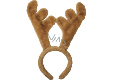 Headband antlers beige 22 cm