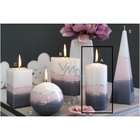 Lima Verona candle gray cylinder 70 x 150 mm 1 piece