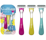 Gillette Venus Tropical ready razor 3 blades, 3 pieces for women
