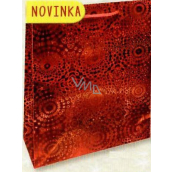 Nekupto Gift paper bag hologram 32 x 26 x 13 cm Red 121 30 THL