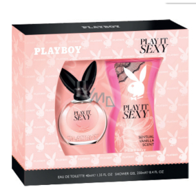 Playboy Play It Sexy eau de toilette for women 40 ml + shower gel 250 ml, gift set