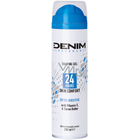 Denim Performance Extra Sensitive Shaving Gel for Men, for Sensitive Skin 200 ml