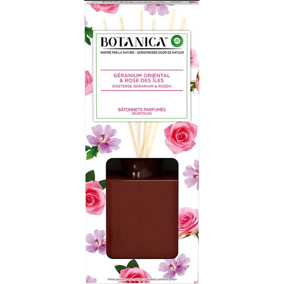 Air Wick Botanica Exotic Rose and African Geranium Reed Diffuser Air Freshener 80 ml