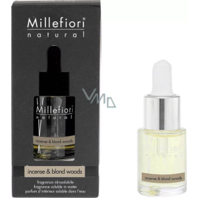 Millefiori Milano Natural Incense & Blond Woods - Incense and Light Wood Aroma oil 15 ml