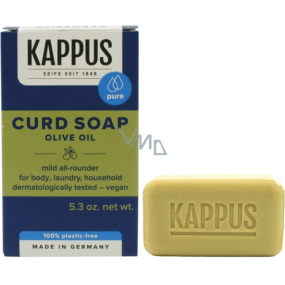 Kappus Kernseife Oliva universal hard natural soap made from natural substances 150 g