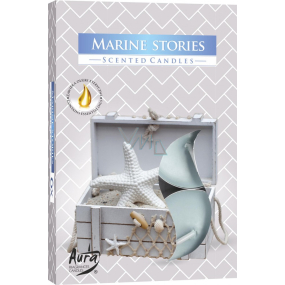 Bispol Aura Marine Stories - Marine stories scented tealights 6 pieces