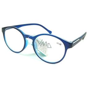 Berkeley Reading glasses +2.0 plastic blue-black, round glass 1 piece MC2182