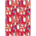 Ditipo Gift wrapping paper 70 x 100 cm Christmas red - penguin 2 sheets