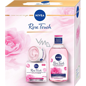 Nivea Face Rose Touch moisturizing day gel-cream 50 ml + micellar water 400 ml, cosmetic set