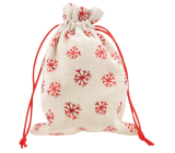 Fabric bag shiny flakes 13 x 18 cm