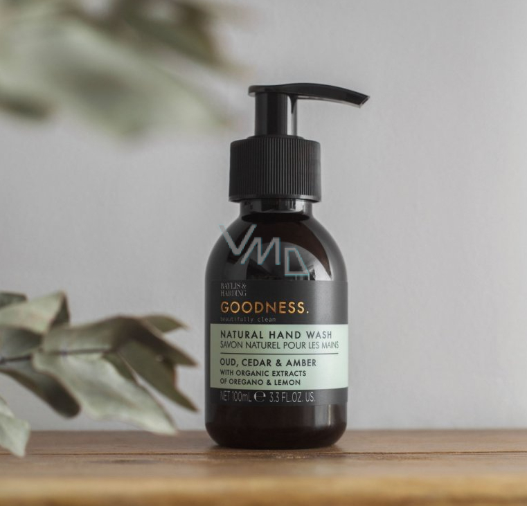 Baylis & Harding Oud and Cedarwood and Amber liquid hand soap dispenser 100 ml VMD parfumerie