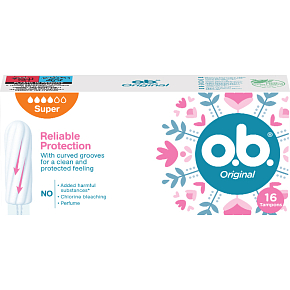 O.B. Original Super Tampons, 16 pcs