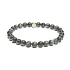 Hawk Eye Bracelet elastic natural stone, ball 6 mm / 16 - 17 cm, stone of wise ancestors