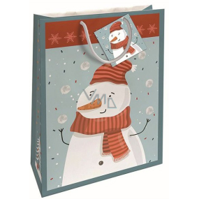 Nekupto Gift paper bag 46 x 33 x 10,5 cm Christmas snowman