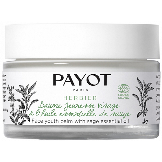 Payot Herbier Baume Jeunesse Visage Rejuvenating Facial Cream with Sage Essential Oil 50 ml
