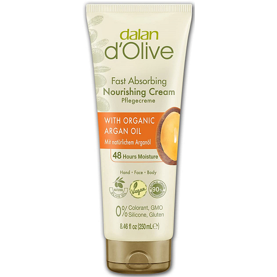 Dalan d Olive Nourishing Cream Hand and Body Cream with Argan Oil for normal to dry skin 250 ml